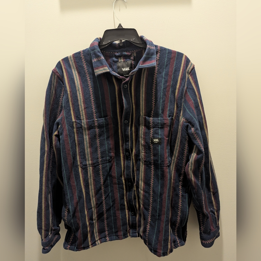 Vans Shirt Mens XL Flannel Cotton Southwestern Shaket